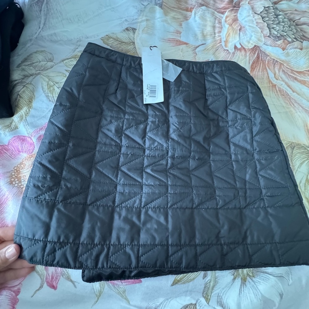Karl Lagerfeld Quilted Black Skirt